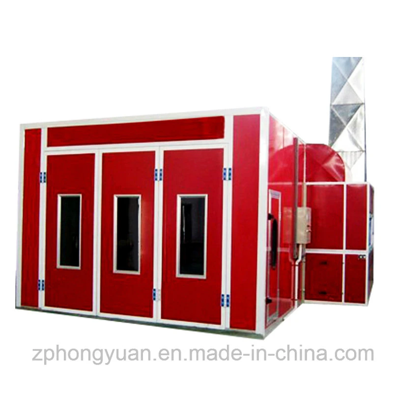 China Manufacturer Hongyuan Car Paint Oven Spray Booth with Italy Diesel Burner Tire Changer