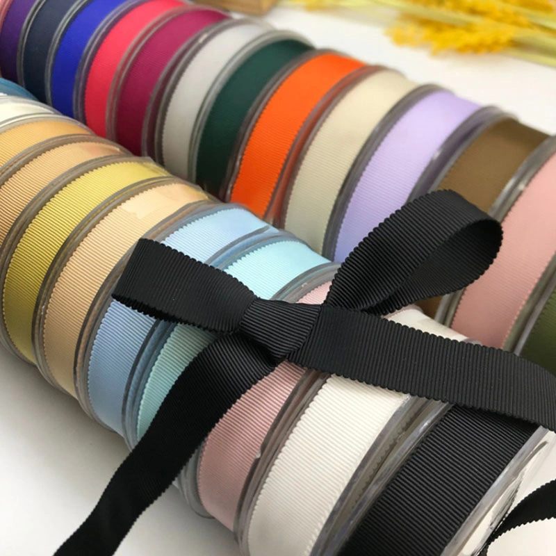 Factory Customized Size 25 mm Grosgrain Ribbon Polyester Custom Printed Ribbon