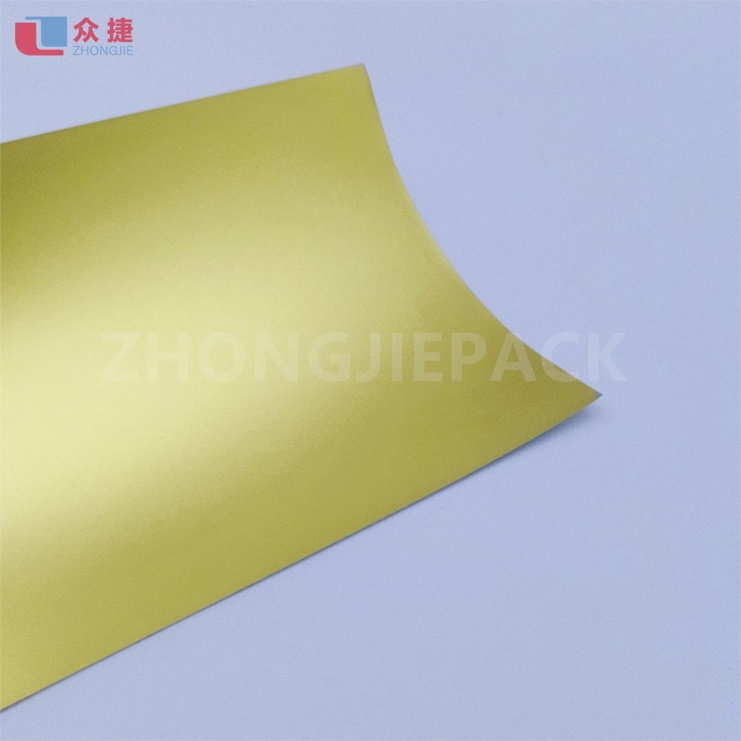 182GSM Gold Silver Cardboard Coated Matte Paper Duplex Board with White Back