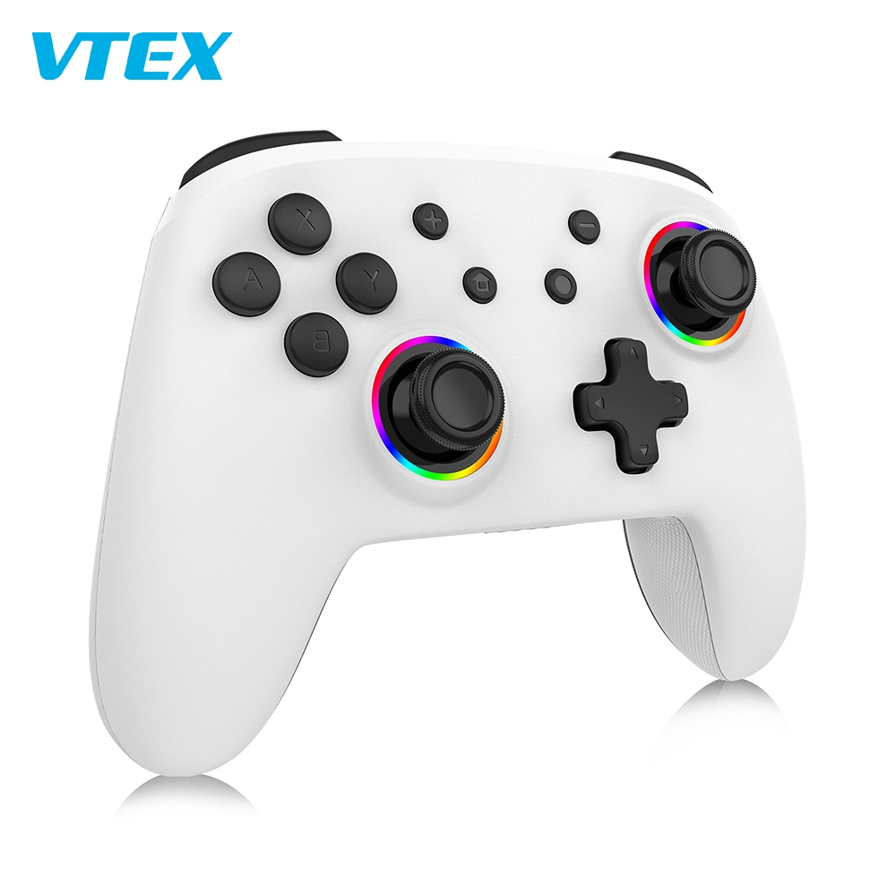 Vtex Custom New Gaming Handle Player Dual Motor 7 Colors LED Wireless Game Controller