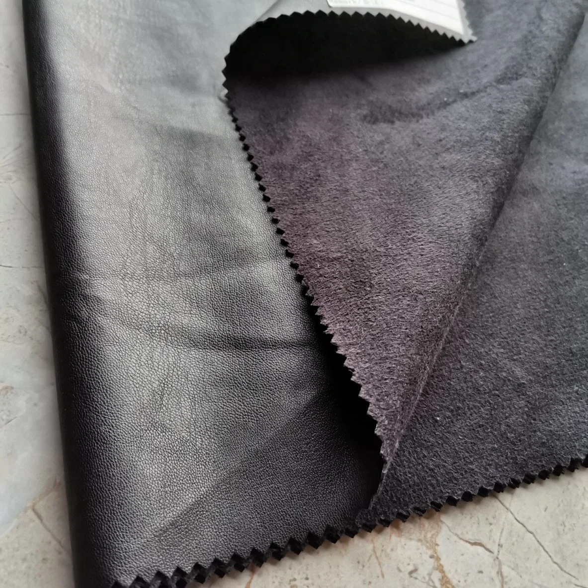 Suede Backing Soft Synthetic Leather for Garment