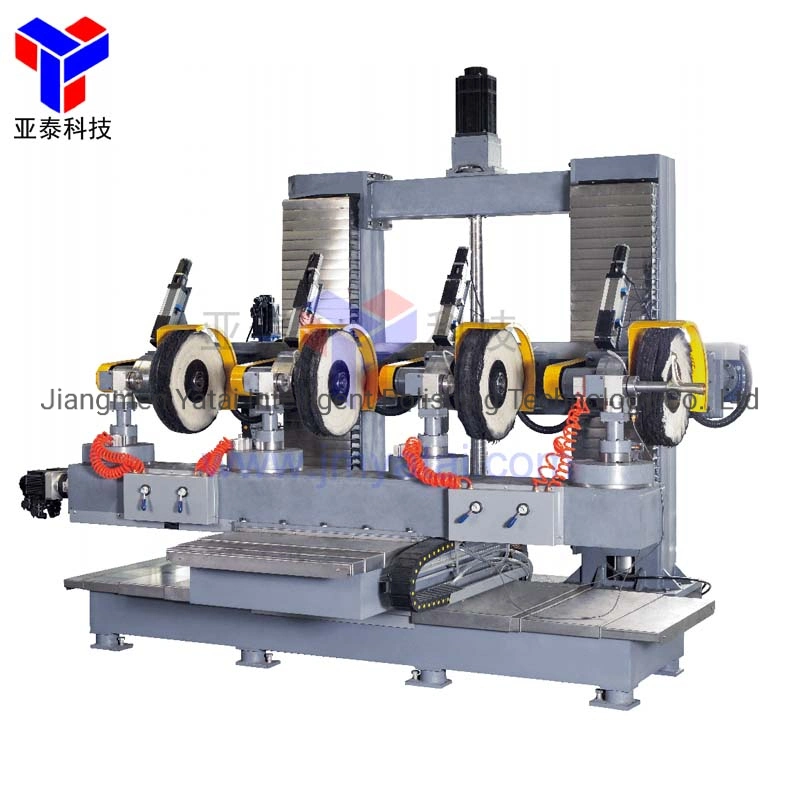 Machine de polissage automatique de roue de machine de polissage de robinet sanitaire en zinc-aluminium.