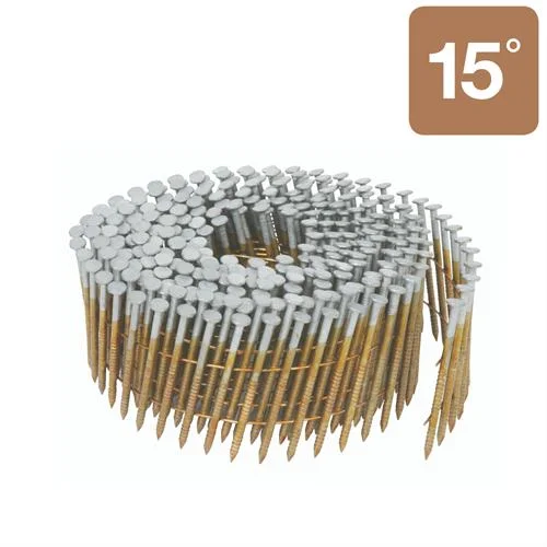 China Supplier Coil Nails Framing Nails Thickcoat Round Head Wire Weld Nails