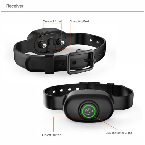 À prova de choque estático recarregável eléctrico vibrando cão de estimação de Controle Remoto para treinamento de cães
