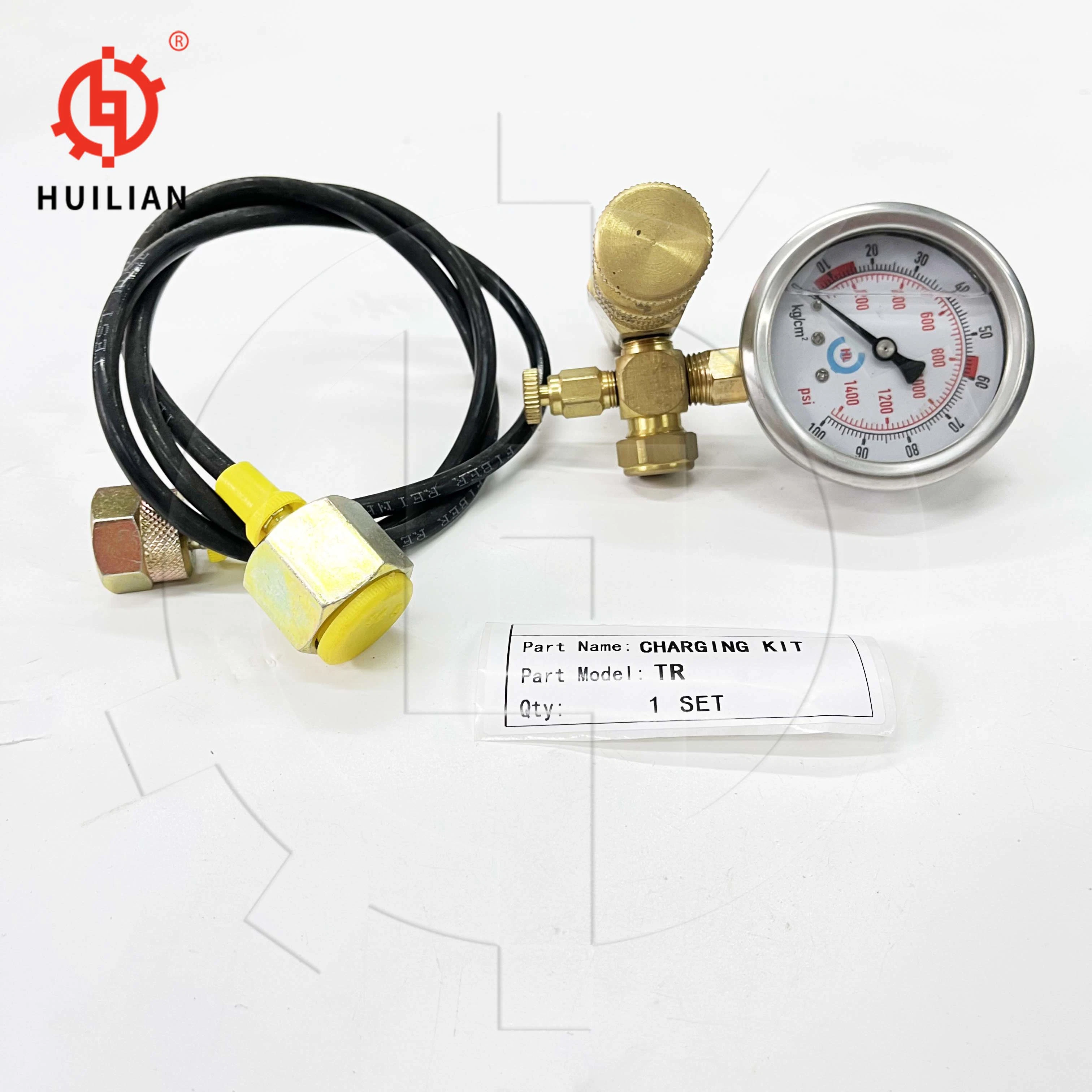 Hydraulic Hammer Parts NPK Teisaku Rock Breaker N2 Gas Nitrogen Charging Valve