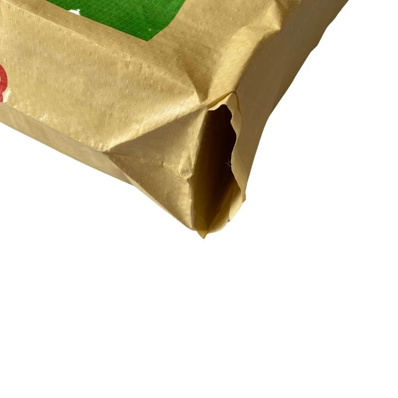 Recyclable Moisture-Proof Printed PP Woven Kraft Paper Auto Filling Cement Bag