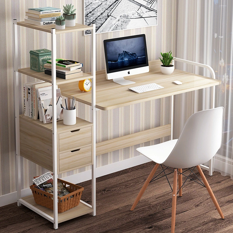 Home Computer Desktop Desk Simple Student Desk Bookshelf Bedroom Office Writing Desk
