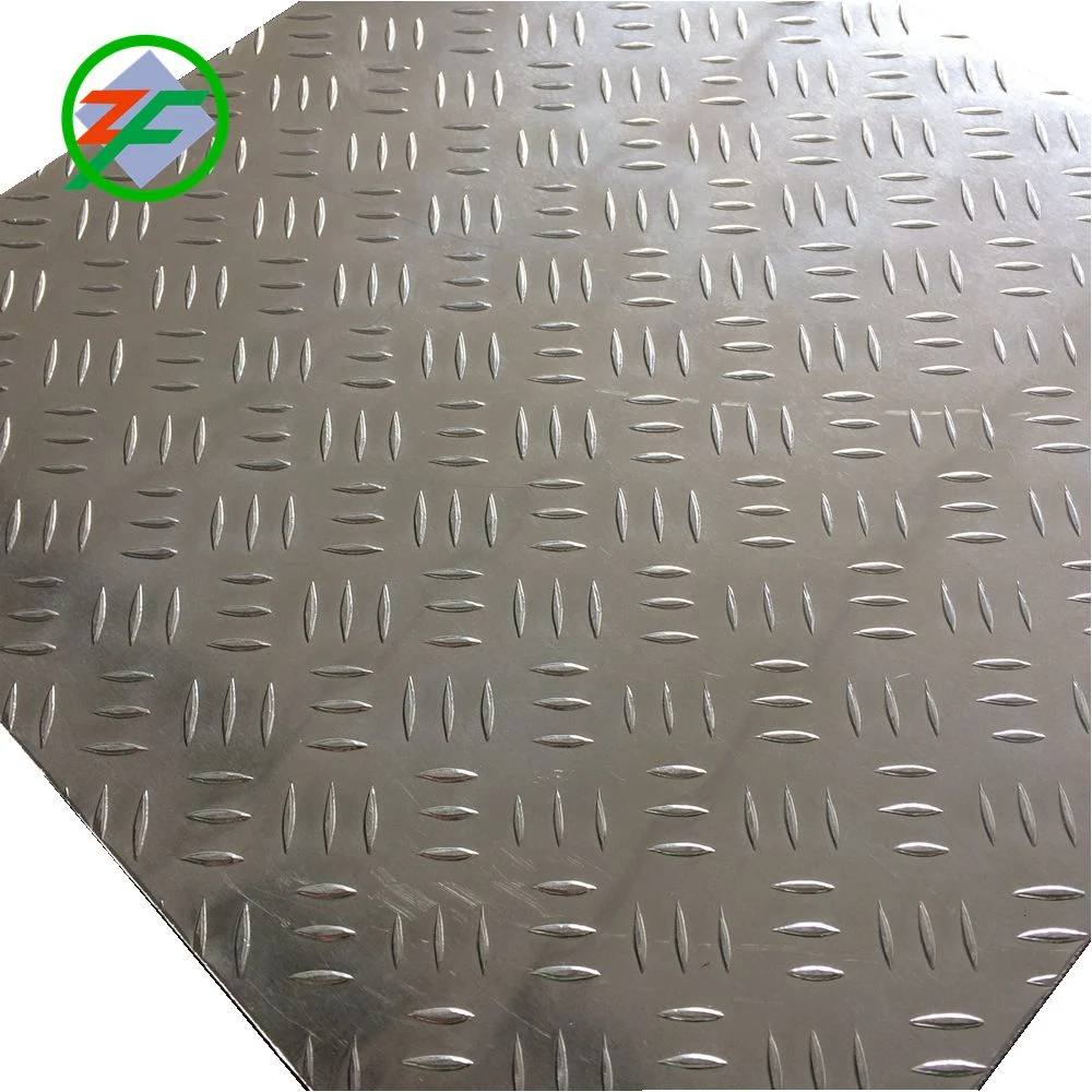 Aluminium/Aluminum Alloy Embossed Checkered Tread Plate for Refrigerator/Construction/Anti-Slip Floor