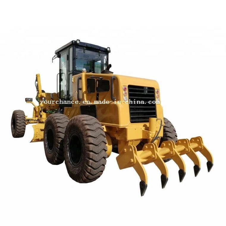 Hochwertige PY Serie 165-220HP 4m Breite hydrodynamisch selbstfahrend artikuliert Motorgrader mit hinterer Rappvorrichtung