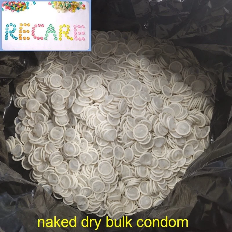 Los condones de látex seco en pedidos al por mayor fabricantes personalizado en China sin lubricante del preservativo desnuda