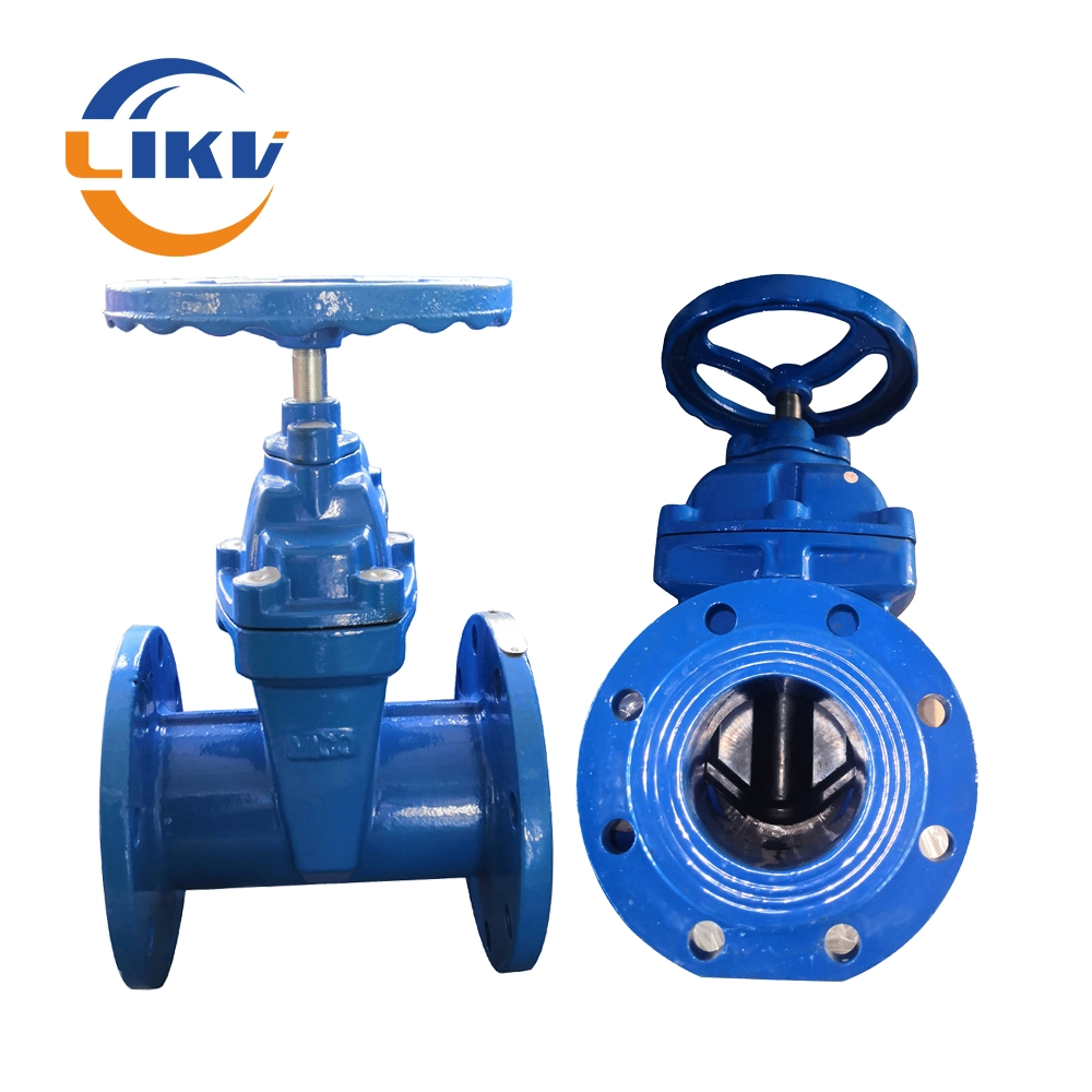 Class150 DN100 DIN3352 Resilient Seat Non Rising Stem Ductile Iron Gate Valve Nrs for Water