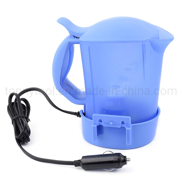 Mini Electric Travel Kettle, 700cc 12 Volt Kettle for Car with 2 Cups and a Mounting Tray