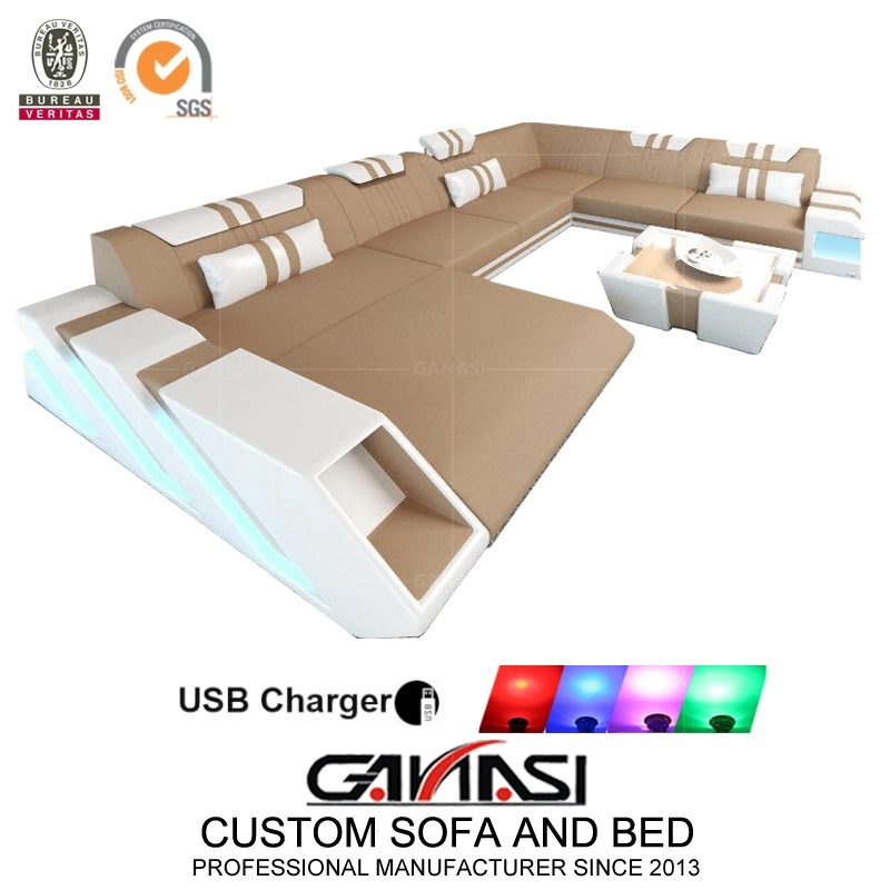 Original Factory Wholesale/Supplier Italian Home Furniture Living Sofa Set with Coffee Table