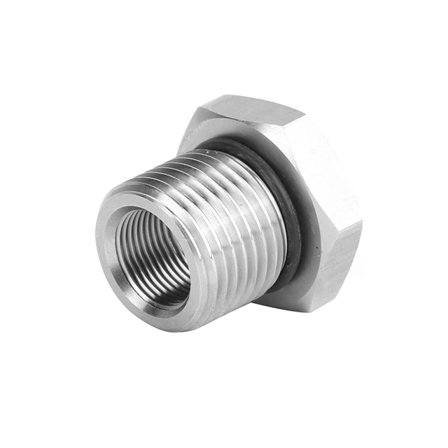 Stainless Steel Reducer Hex Bushing Hex Head Thread Bushing Screw Female Snap Pipe Bushing Fittings