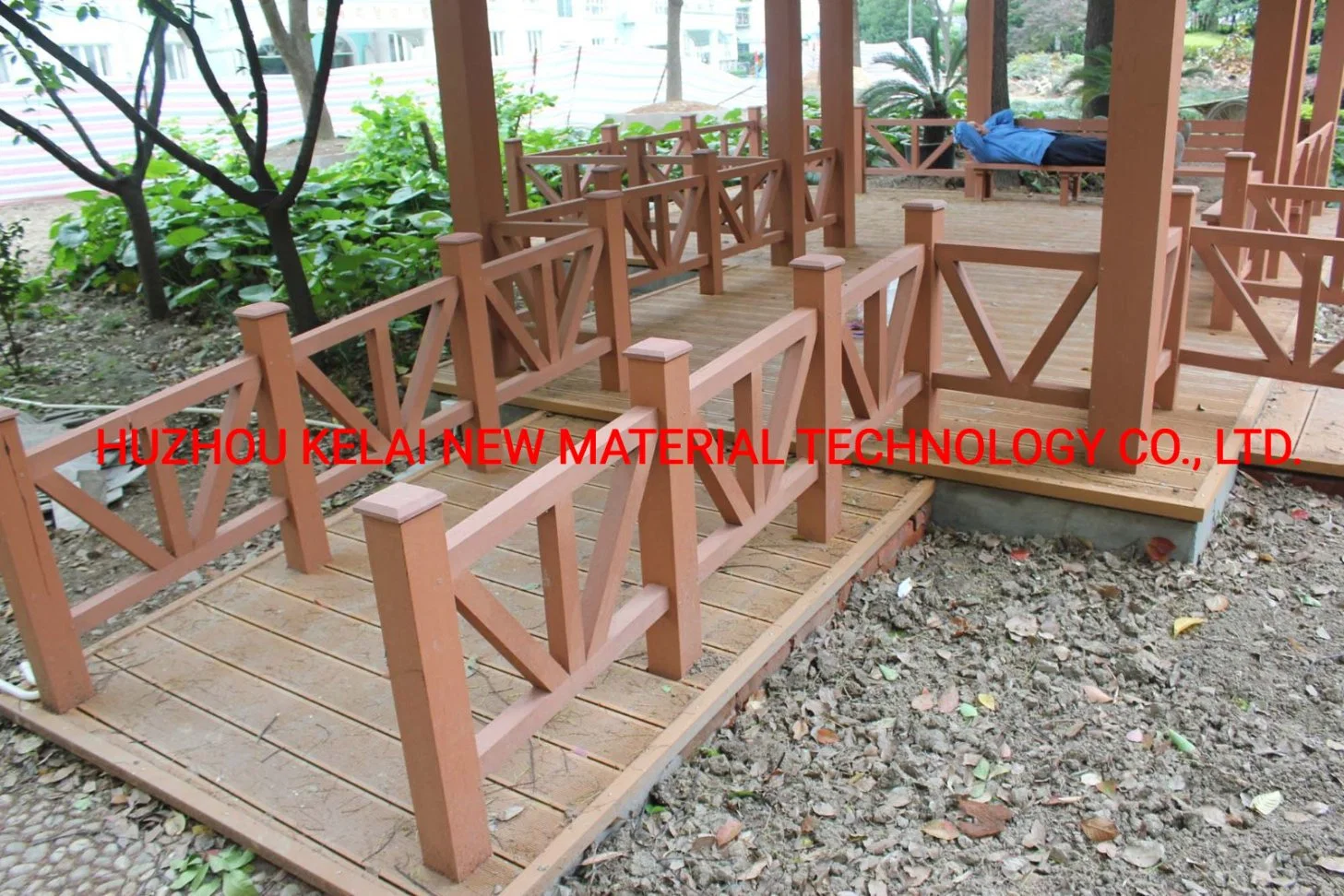 No Staining, Oiling or Painting Wooden Plastic Composite Handrails for Outdoor Porch/Stair Steps, Exterior Handrail Bracket