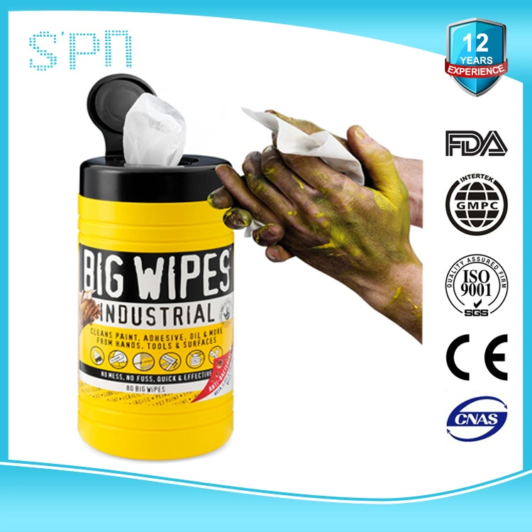 Special Nonwovens Antibacterial Aloe Equipment Cleaning Disinfect Wet Soft Vertical and Horizontal Strength Cleansing Wipes