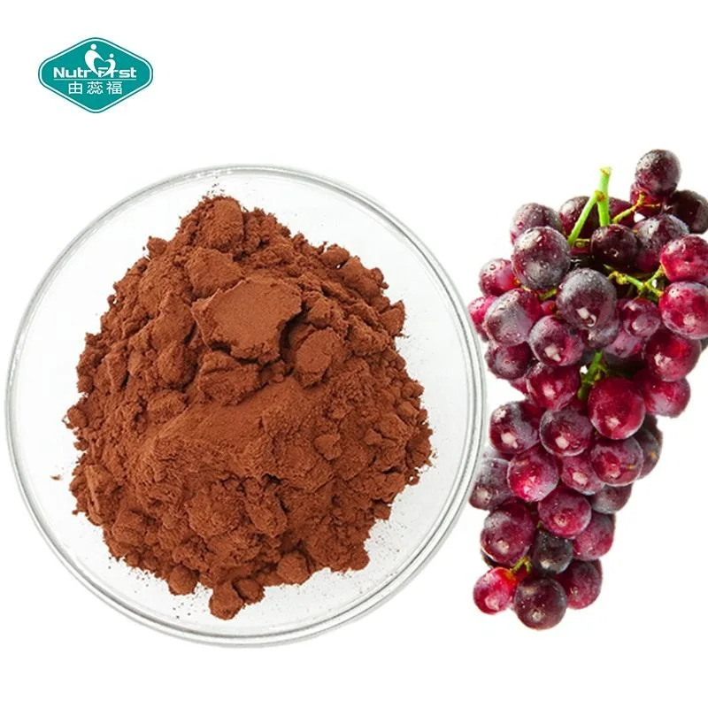 Plant Extract Factory Grape Seed Extract Polyphenols 80% Proanthocyanidin Powder 95% Grape Fruits Seed P. E.