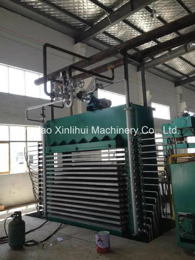 Laminating Hot Press Machine for Melamine MDF Veneer Sheets/ Construction Material Veneered Block Board Machine Blockboard Machine Full Line