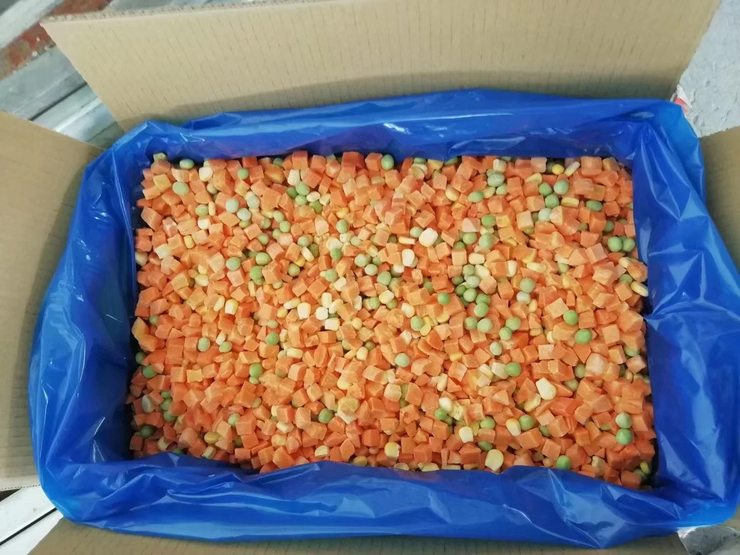 Factory Direct 4 Way Frozen Mixed Vegetabels Green Peas/ Carrot/ Green Pepper