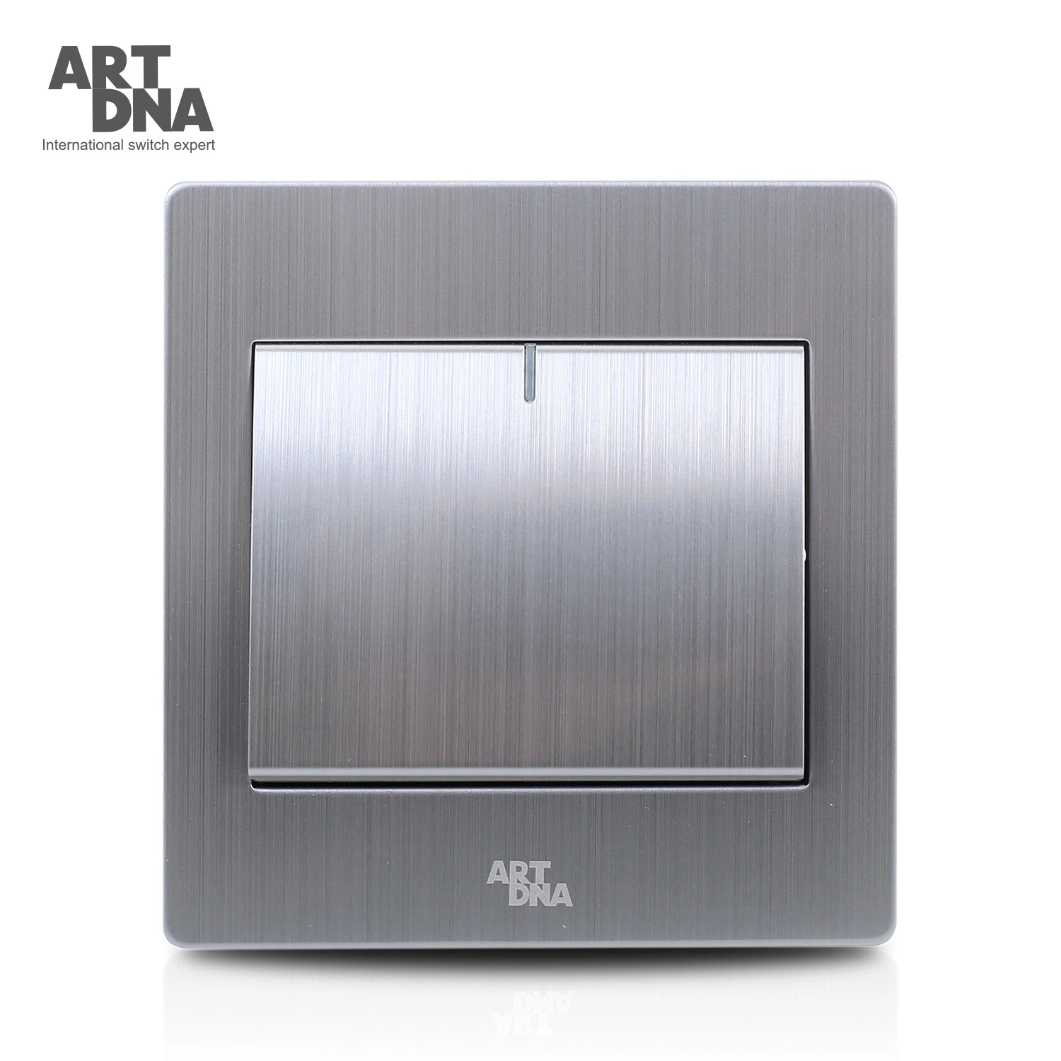 Artdna Factory Price European Metal Plate One Gang Wall Switch