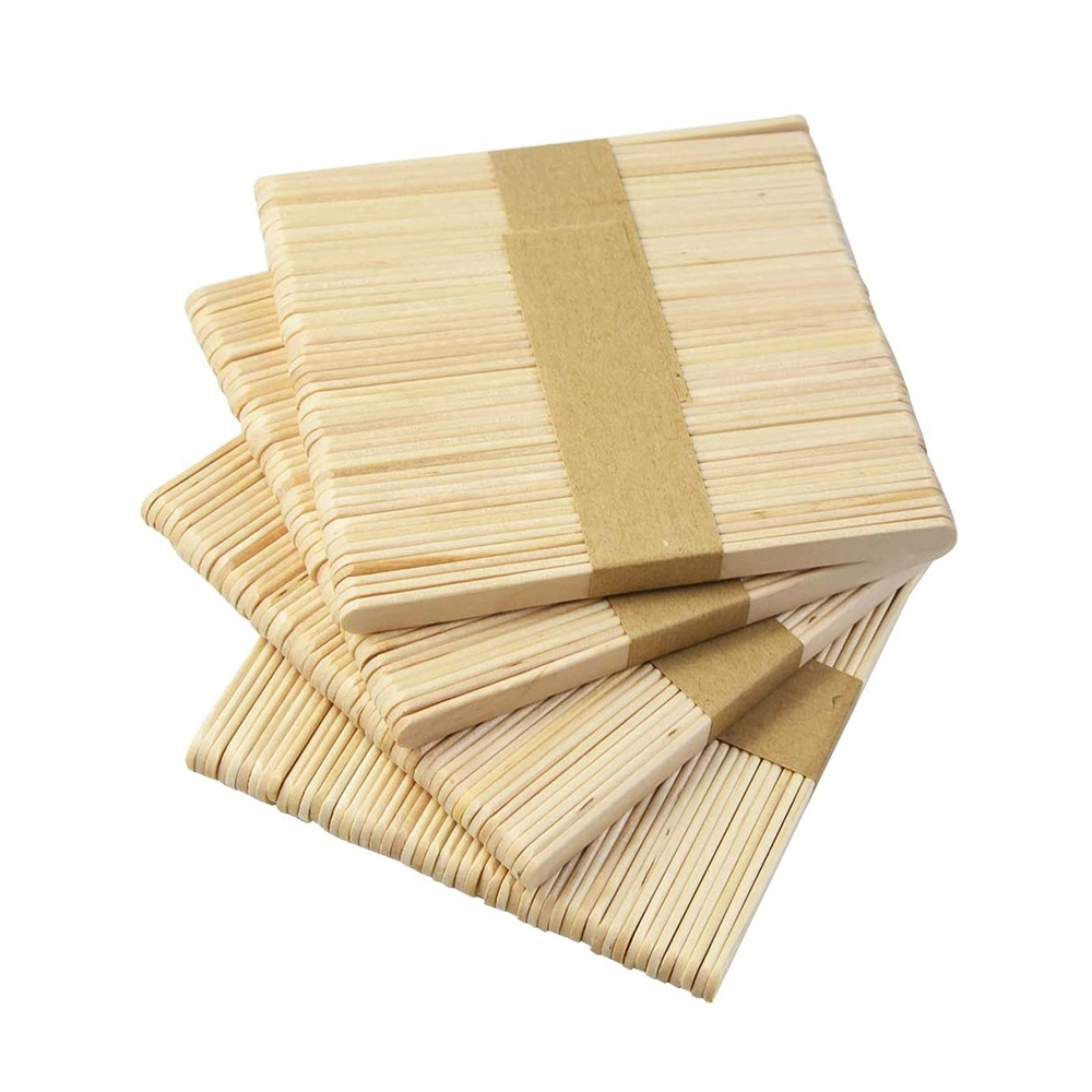 31001 50pcs Jumbo bâton en bois naturel pour les enfants DIY Projet Craft 115*10mm