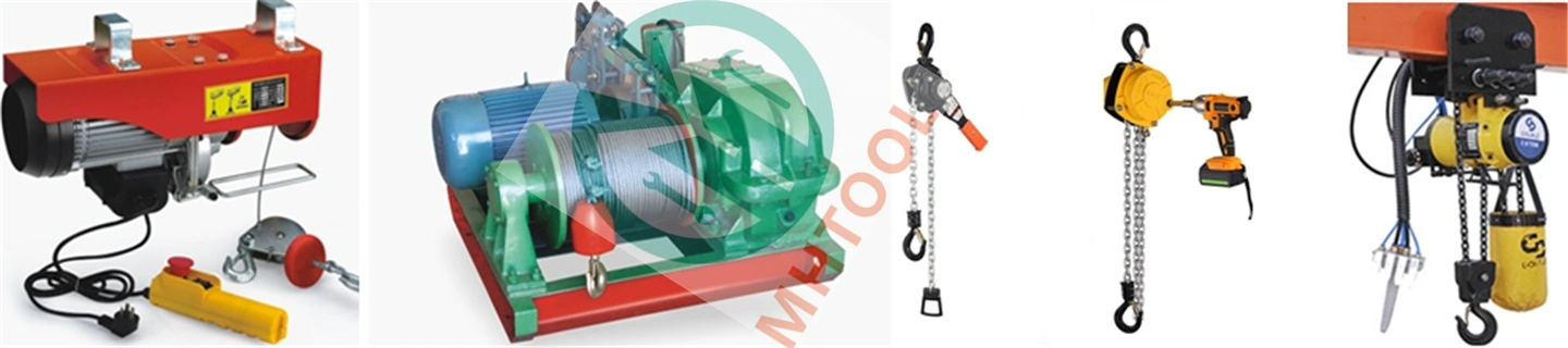 100kg Mini Electric Hoist with Single Hook for Lifting Cargo