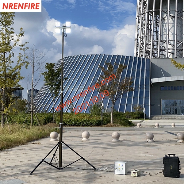 Pneumatic Telescopic Mast Light-4.2m Pneumatic Mast, Tripod Mounted-Fire Fighting Lighting