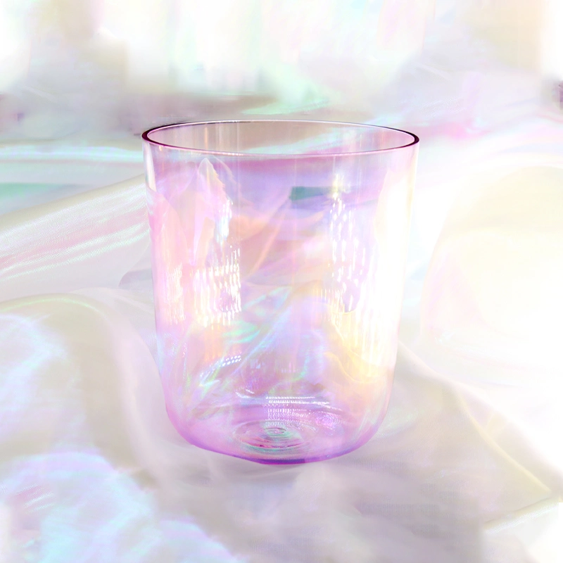 Amazing Sound Transparent Energy Chakra Quartz Crystal Singing Bowl for Sound Healing