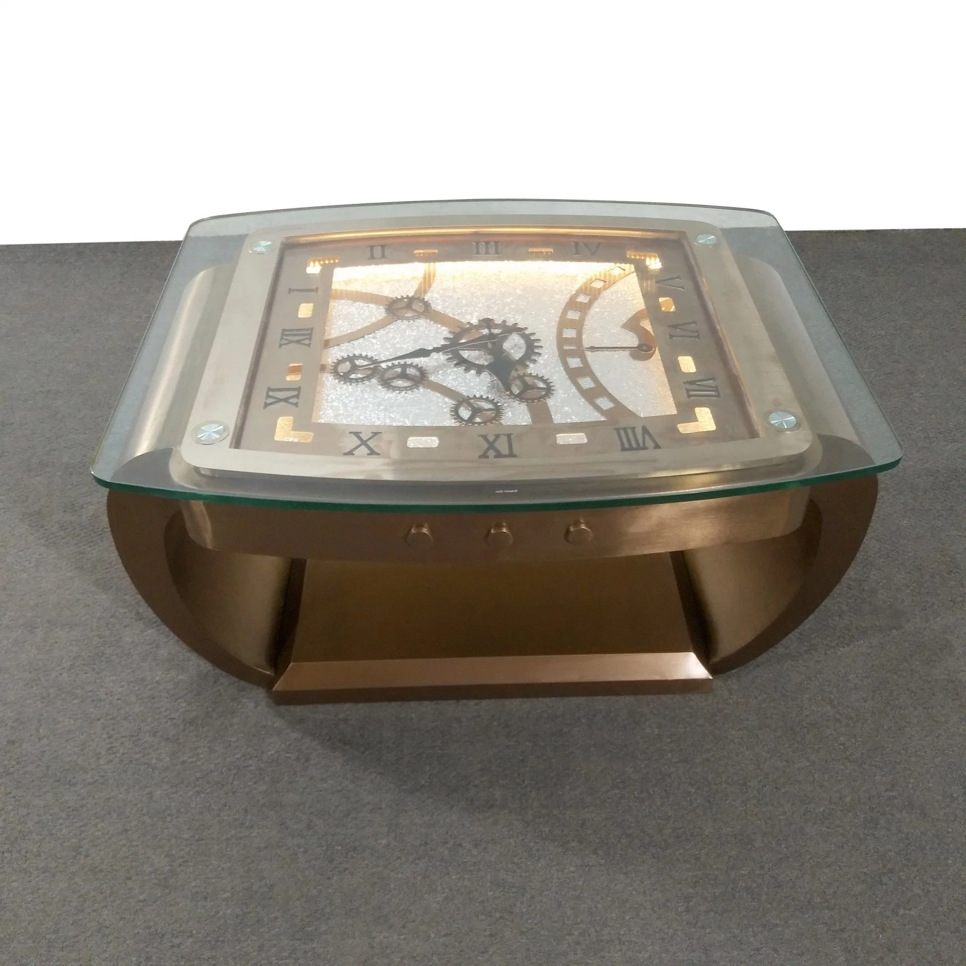 Unique Design Glass and Stainless Steel Coffee Table KTV Hall Bar Table