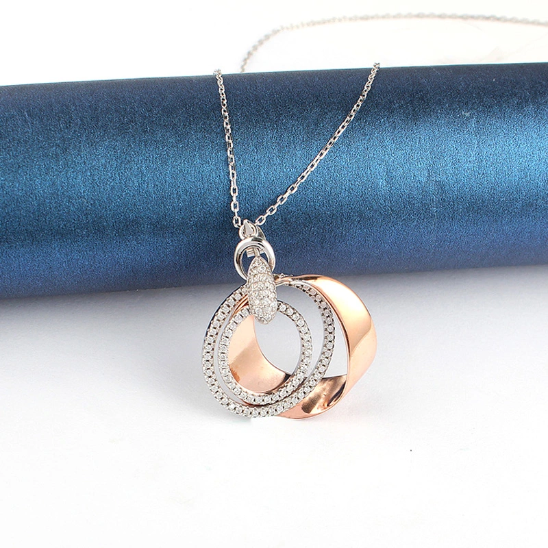 Bijoux collier en argent 925 avec des CZ de haute qualité