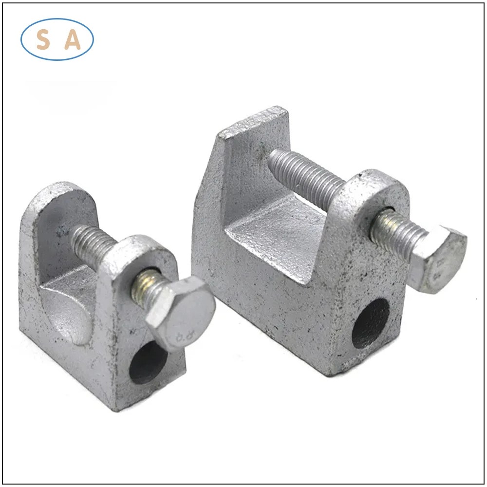 Factory Supplied Electro Galvanized Cast Iron Universal Beam Clamp for Thick Beams