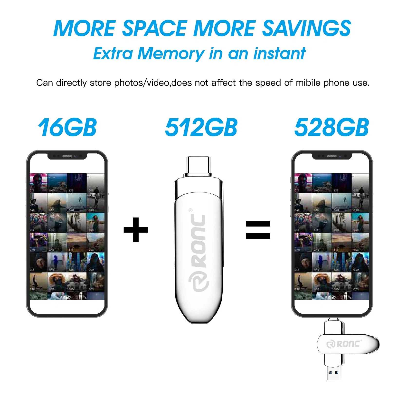 128GB 2 in 1 OTG USB C+ USB 3.0 Dual Drive