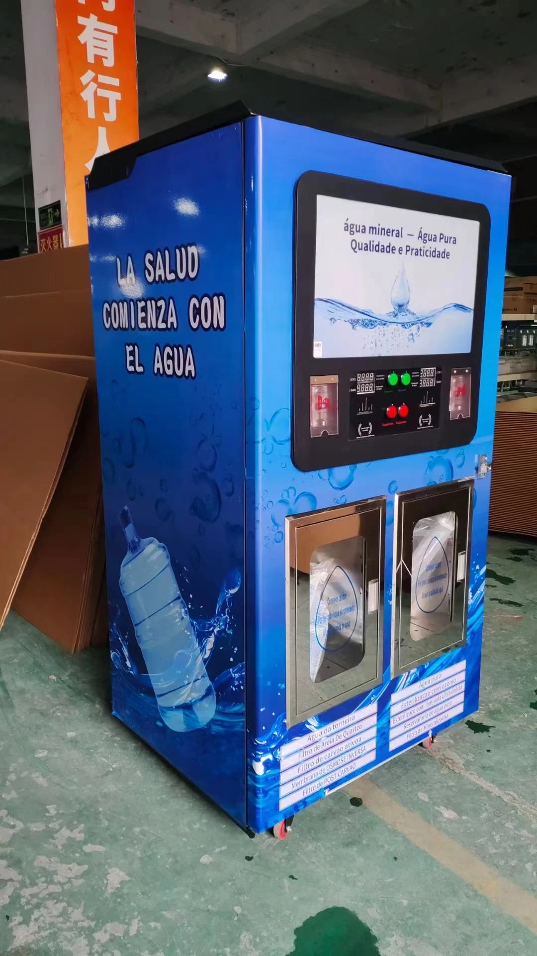 Coin 6 Máquina Expendedora de agua de purificación de la etapa