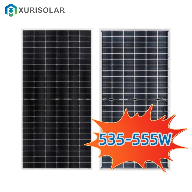 Color azul barata182mm las células solares de energía 535 550 555W monocristalino