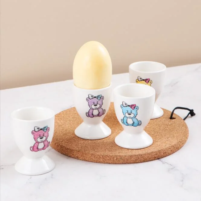 Ceramic Mini Tall Egg Cup Cartoon Ceramic Wine Cup