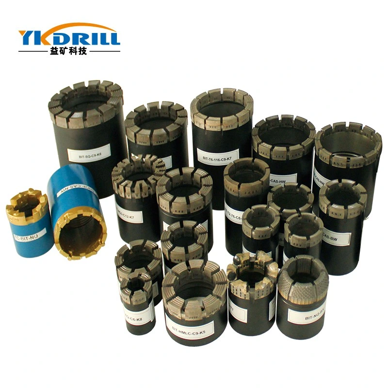 Aq, Bq, Nq, Hq, Pq Impregnated Diamond Core Drill Bit for Water Well Drilling and Geological Prospecting