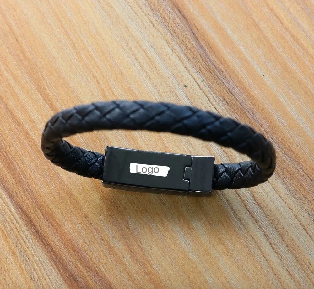 New Products USB Charging Cable for Smart Phone Leather Bracelet Connector Data Charging Cable