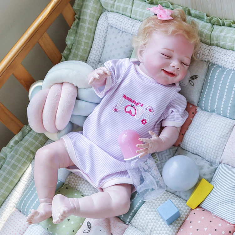 Plein corps souple en silicone Reborn Baby Doll jouets comme vivant bébé cadeau d'anniversaire de la princesse de bébés filles Bonecas Fashion présent