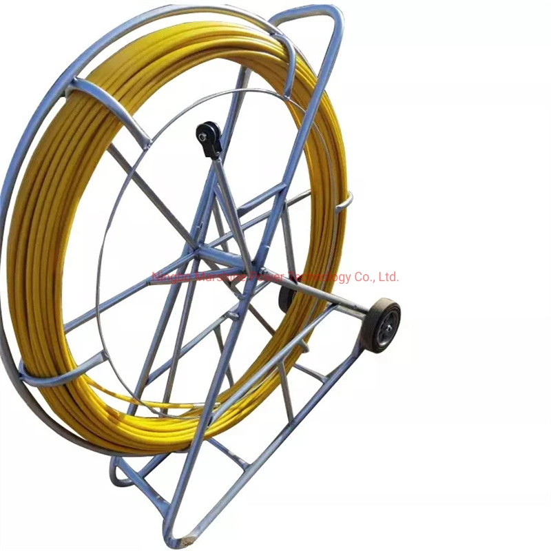 Glass Fiber Reinforced Plastic Threader Reel Duct Rod Duct Rodders