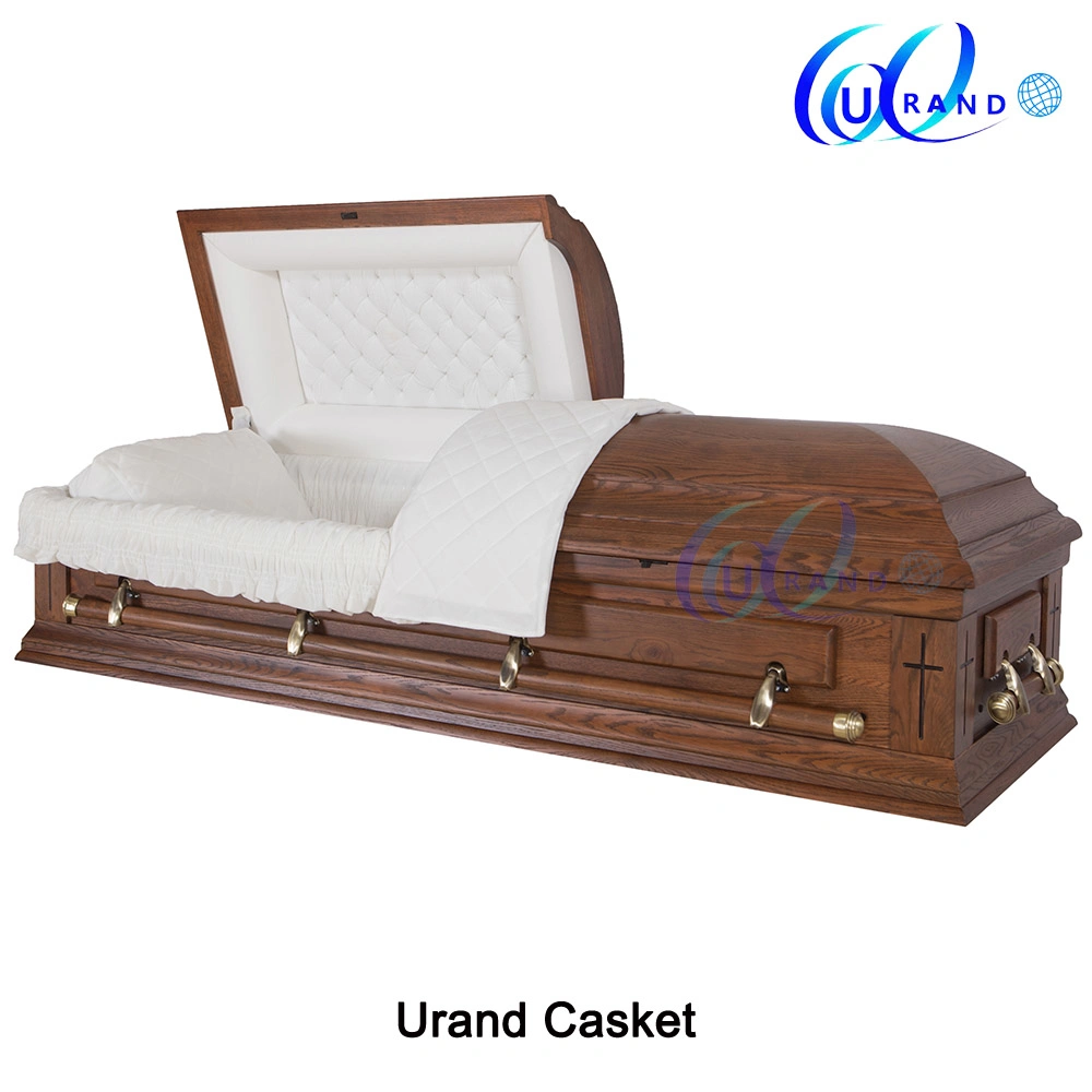 Crossed Corner Special Design Wholesale Oak Casket