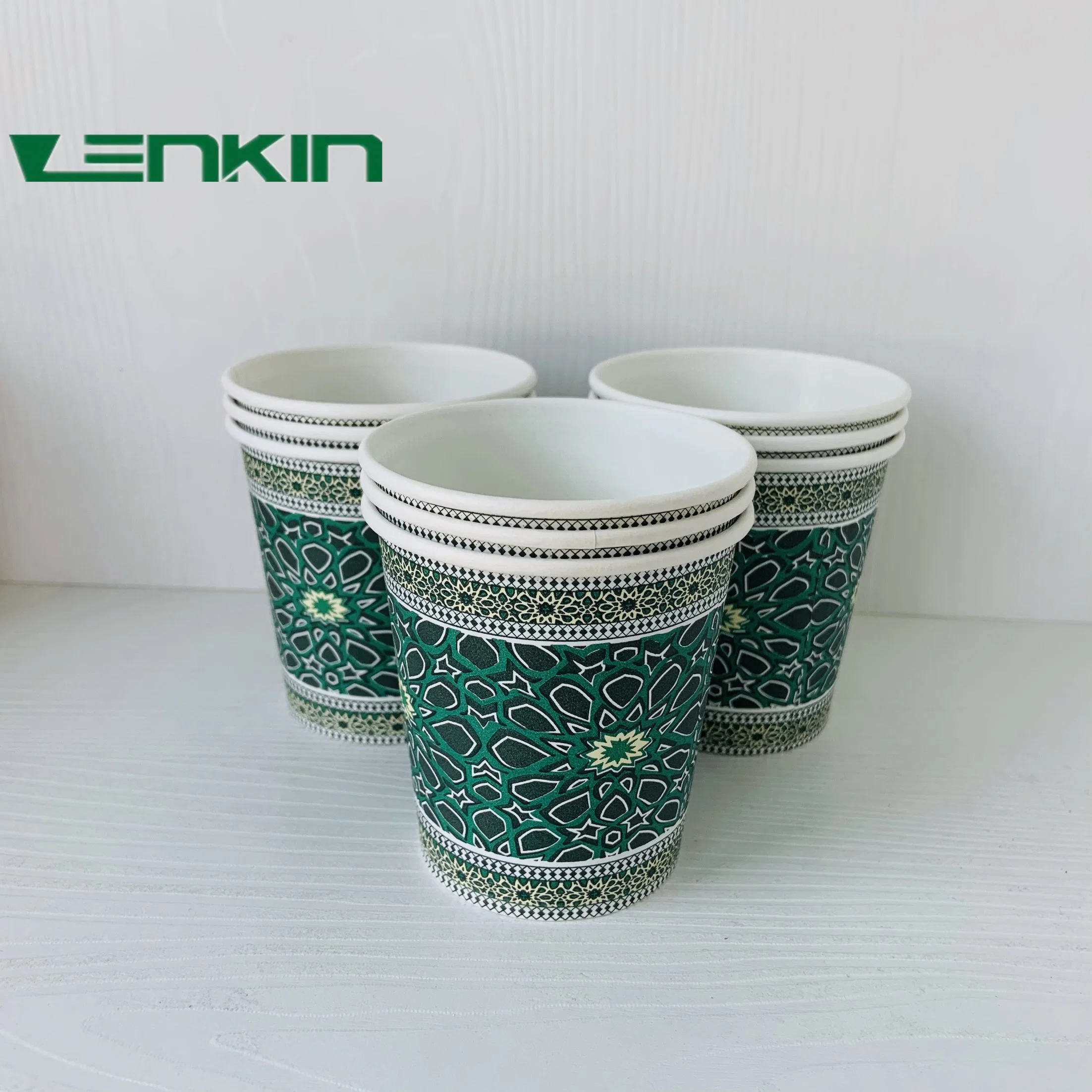 Paper Cups Custom Set White Soft Tia Wall Style Industrial Packaging Food Color Printing Accept