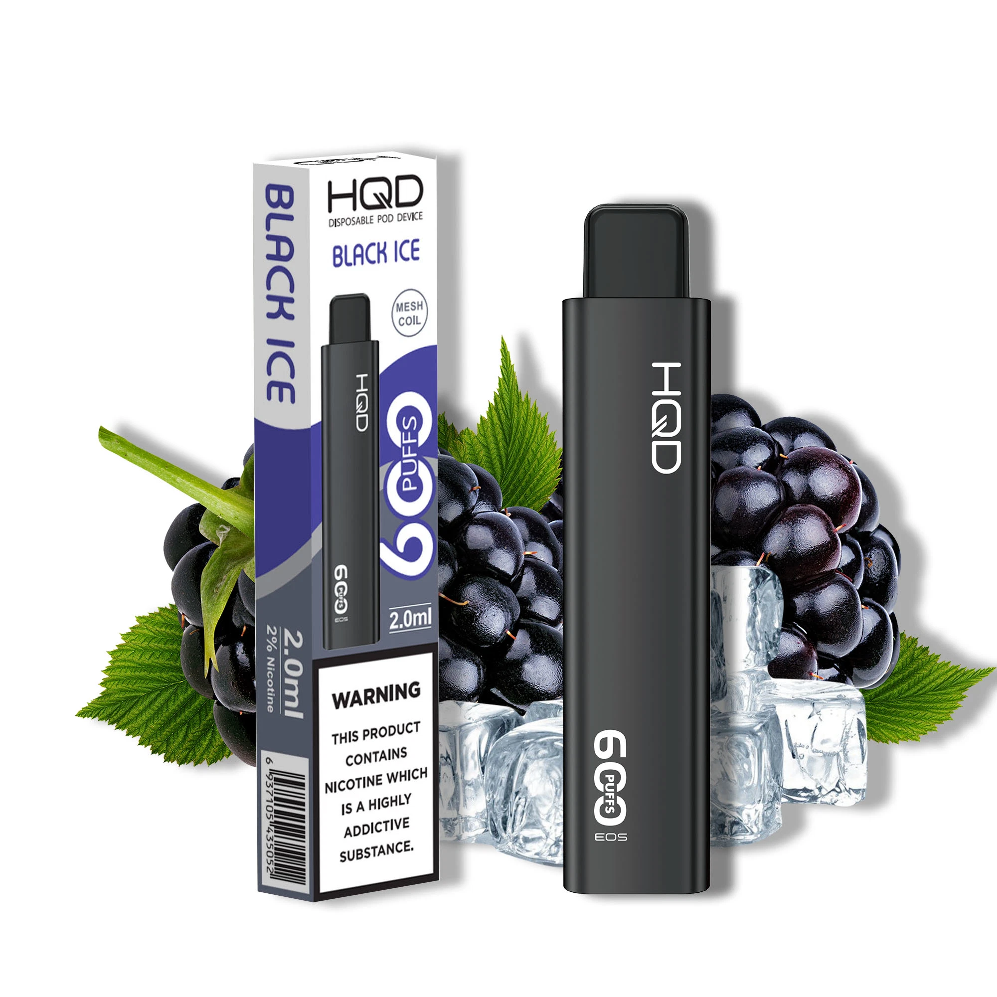 Factory Direct Sale Disposable Pod Hqd EOS 600 Puffs Electronic Cigarette