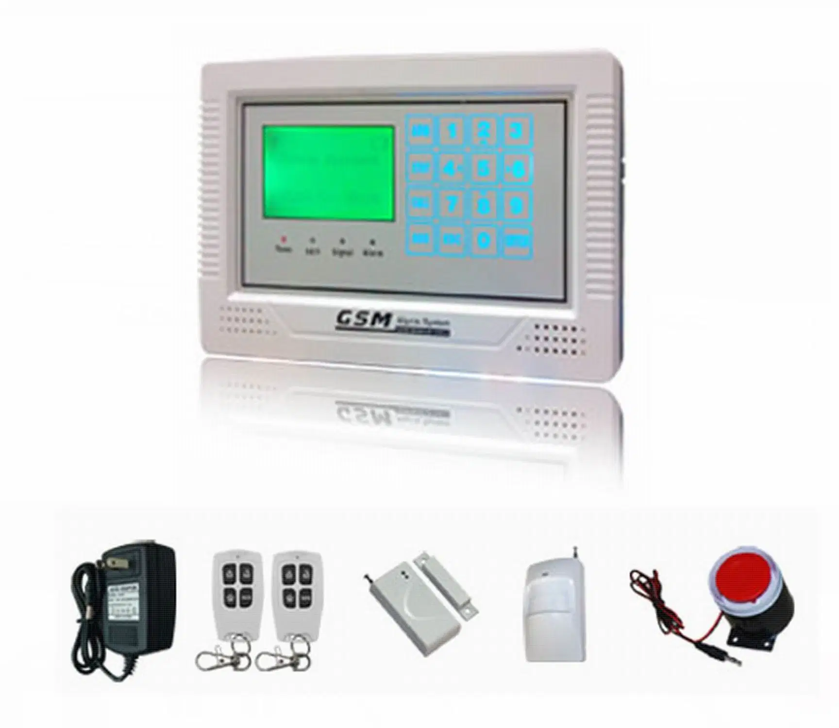 Home Security GSM Burglarproof Alarm System with LCD
