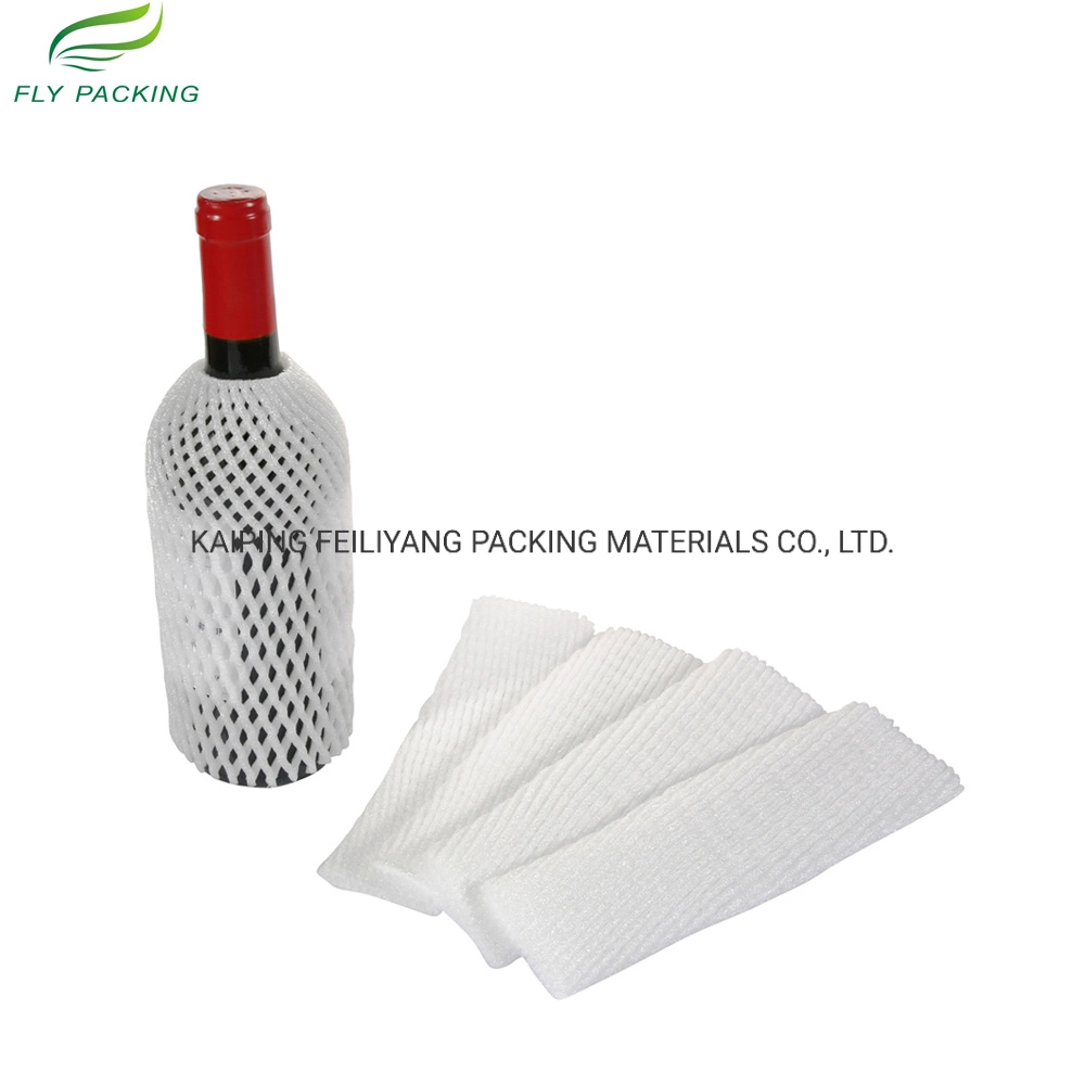 Sample Customization High Elastic Red Wine Bottle Cushioning Single Layer Tapered Foam Net