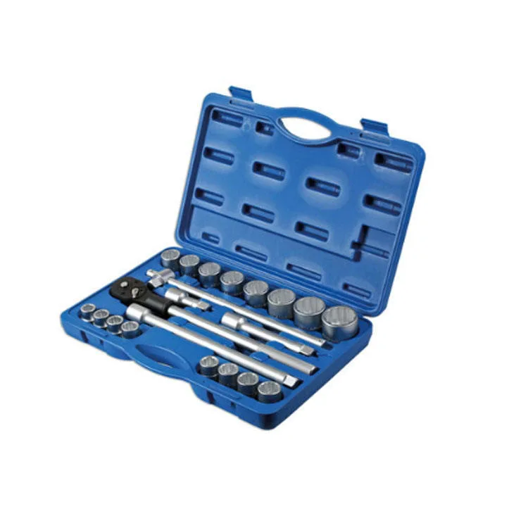 OEM Manufacturer Provide Auto Mechanic Tools 21PCS 3/4" in 19mm-50mm Ratchet Wrench Socket Spanners for Garage