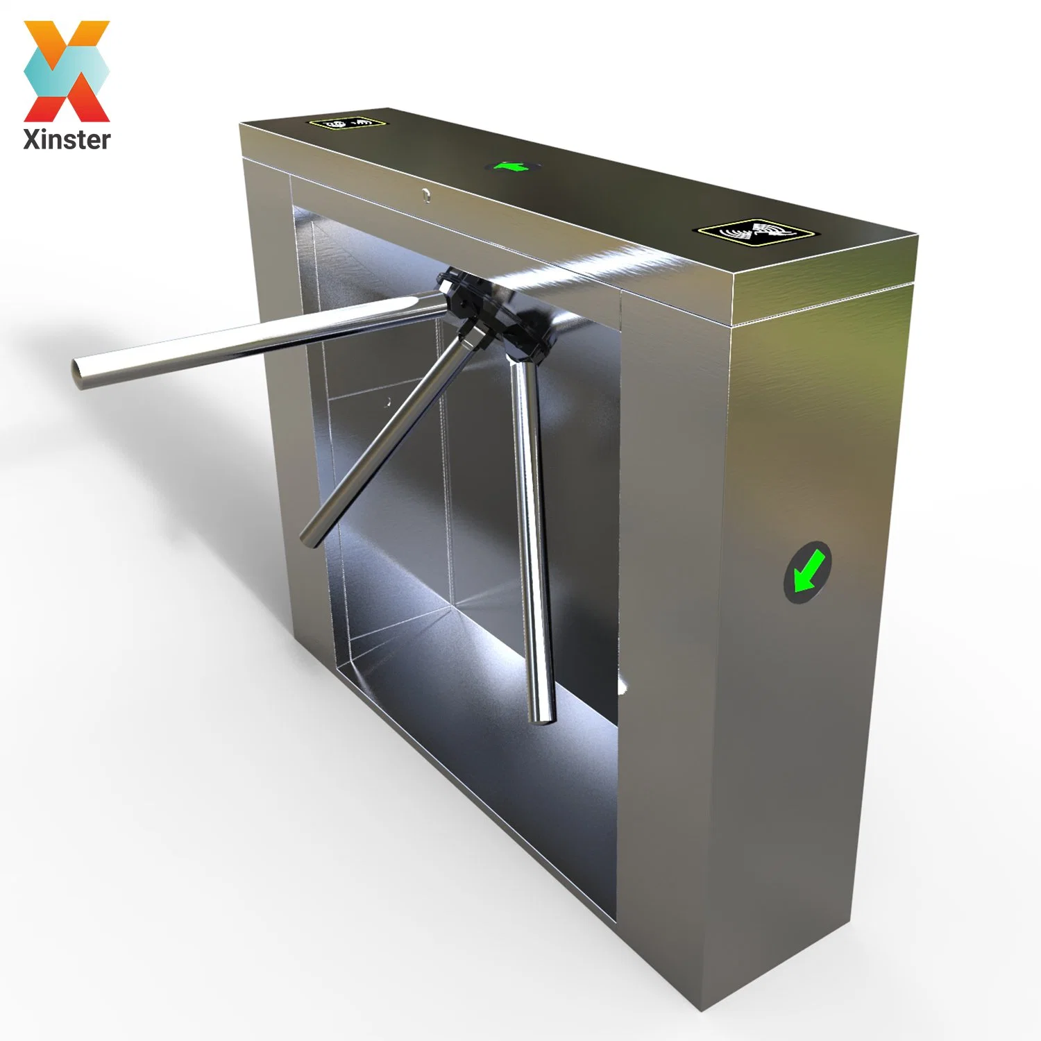 ESD Security Vertical Tripod Turnstile Gate with ESD Function