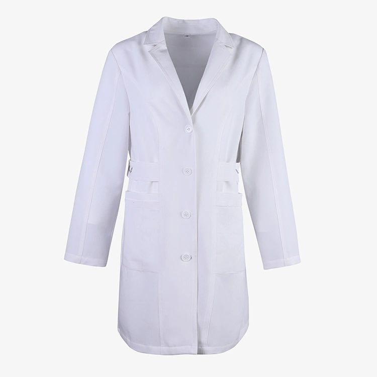 Blouses de laboratoire de conception personnalisée de l'hôpital manteau blanc uniforme