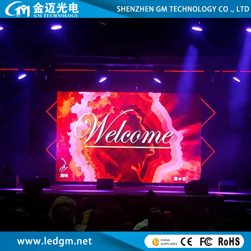 P3.91 Indoor LED Display with 500mmx500mm/500mmx1000mm Rental Die Casting Aluminum Cabinet