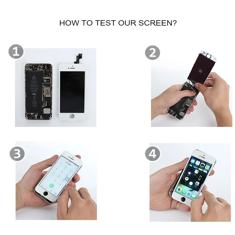 No9 for iPhone 5s 6 6s 7 8 Plus LCD Display with 3D Touch Screen Assembly Replacement for iPhone X Xr Xs Max OLED True Tone