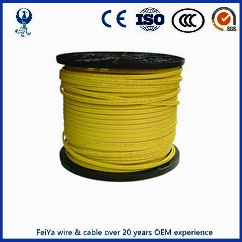 Cable de tierra de 3 conductores de 14 conductores para interiores de calibre Nmd90 no metálico Nmd90